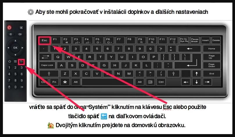 Vráťte sa späť do okna "Systém"