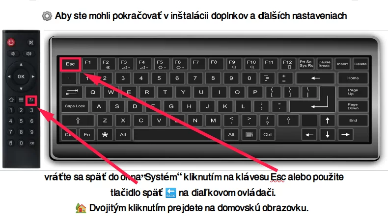 Vráťte sa späť do okna „Systém“